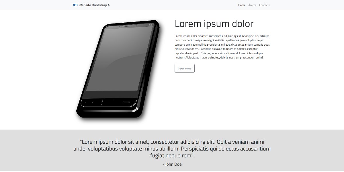 One Page Bootstrap